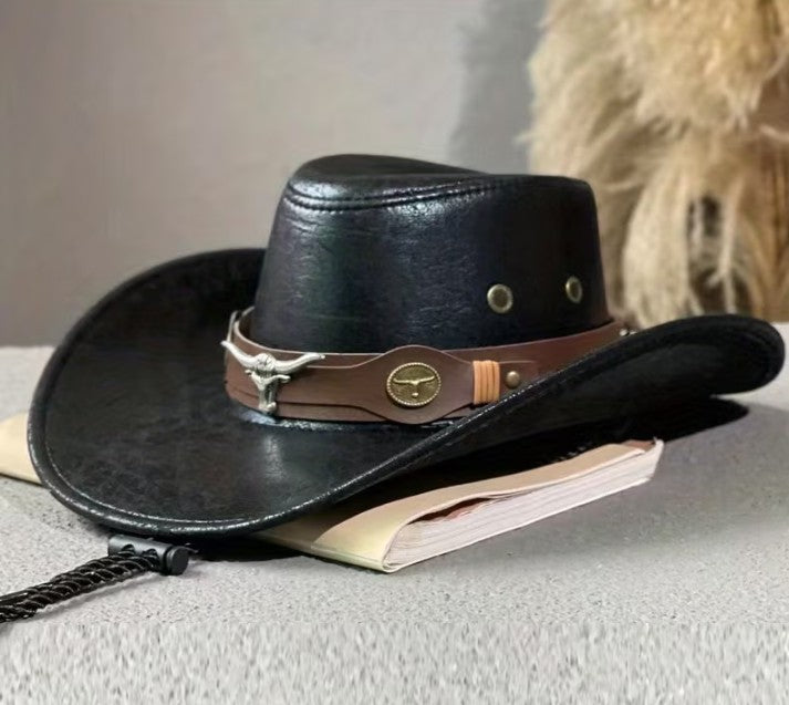 Leather Cowboy Hat