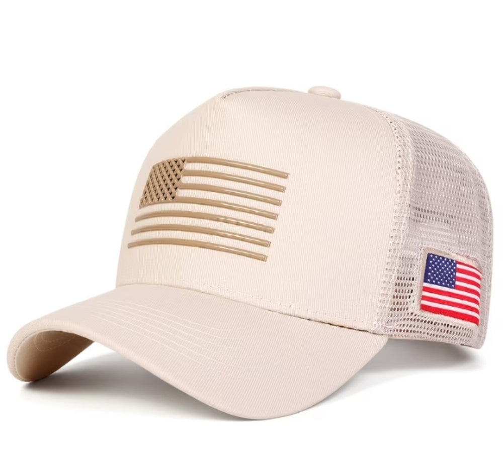 American Flag Trucker Cap
