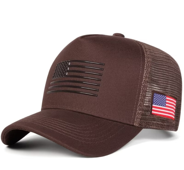 American Flag Trucker Cap