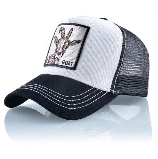 Goat Embroidery Trucker Cap