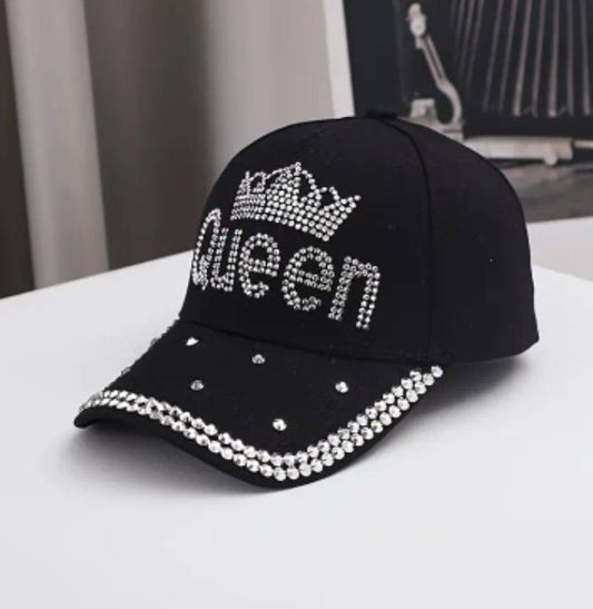 Queen Studded Decor Baseball Cap