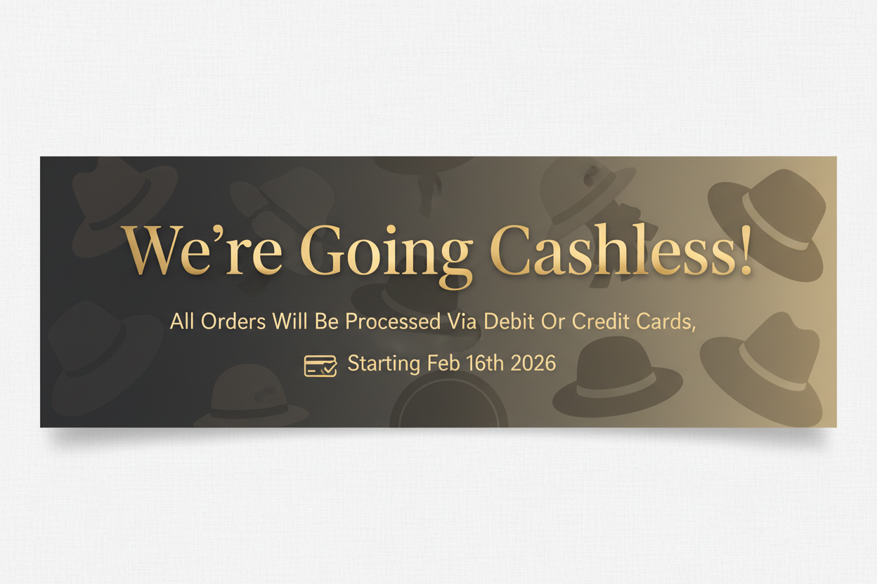 Cashless Announcement Banner - No Store Name