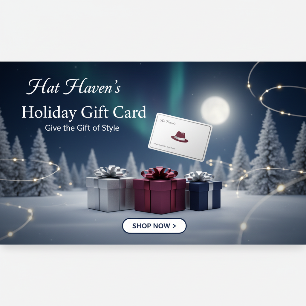 Christmas Gift Card Banner - Hat Haven's