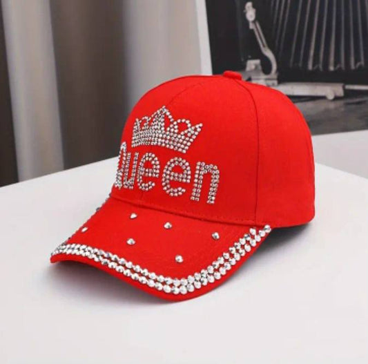 Queen Studded Decor Baseball Cap