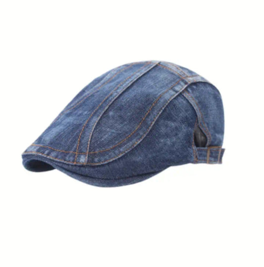 Denim Newsboy Cap