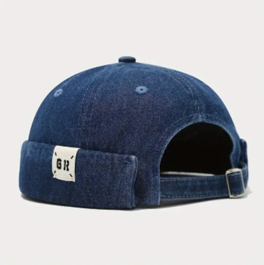 Denim Brimless Docker Cap