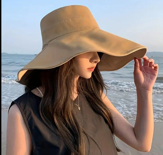 Chic Wide Brim Sun Protection Hat