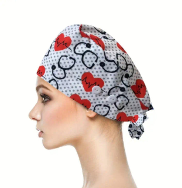 Scrub Hat w/Button