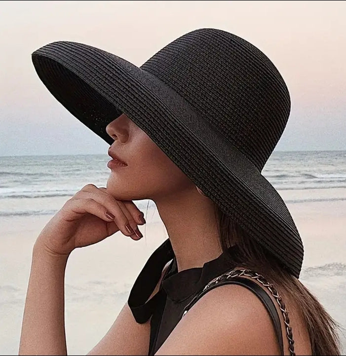 Elegant Hepburn Style Sun Protection Hat