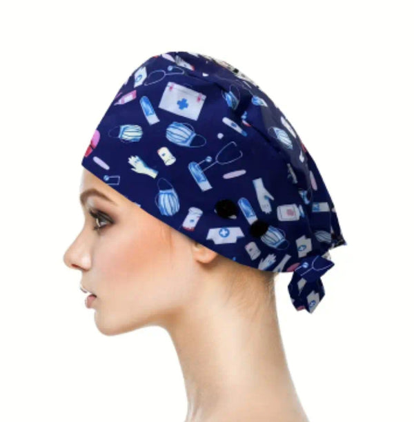 Scrub Hat w/Button