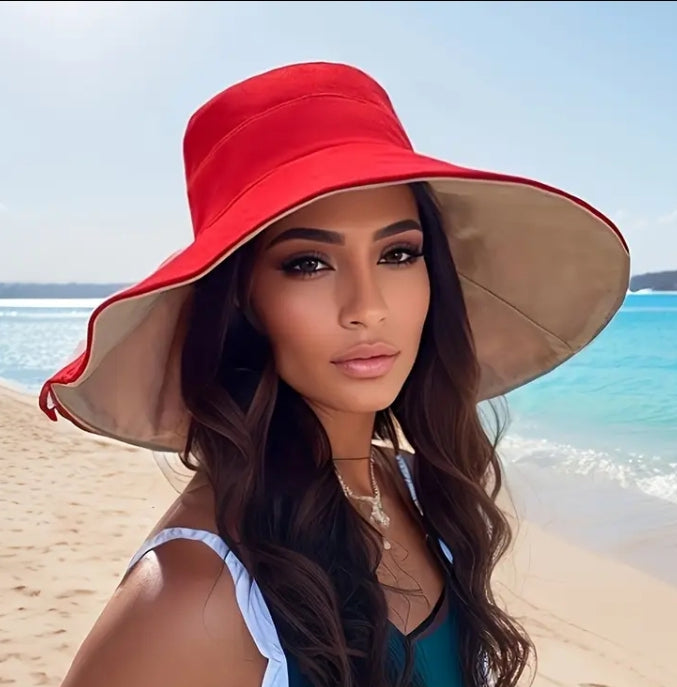 Chic Wide Brim Sun Protection Hat