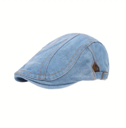 Denim Newsboy Cap